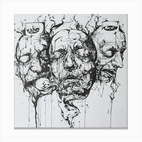 Three Heads Canvas Print