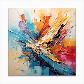 Ethereal Palette: Vivid Hues in Oil Canvas Print