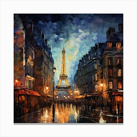 Paris At Night 12 Canvas Print