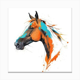 Horse Head Painting Canvas Print