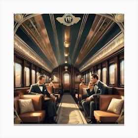 Twilight Train Canvas Print