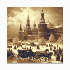 Moscow In Winter 1 Canvas Print