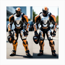 Building A Strong Futuristic Suit Like The One In The Image Requires A Significant Amount Of Expertise, Resources, And Time 28 Canvas Print