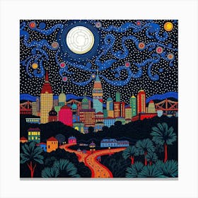 Cityscape Tapestry Canvas Print