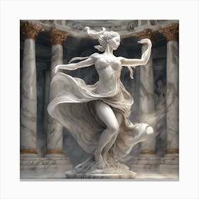 Statue Of Aphrodite Canvas Print