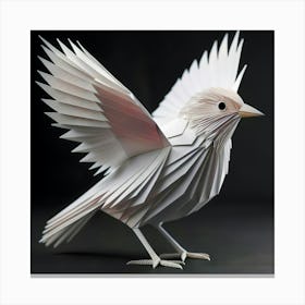 Origami Majestic Bird Canvas Print