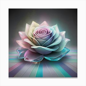 Psychedelic Rose Canvas Print