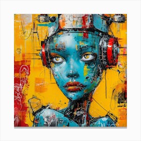 Robot Girl 1 Canvas Print