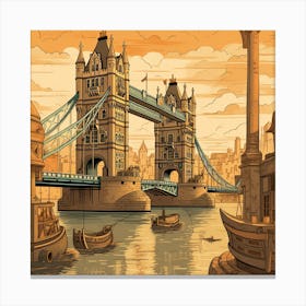 Tower Bridge In London Canvas Print