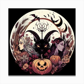 Demons And Witches Canvas Print