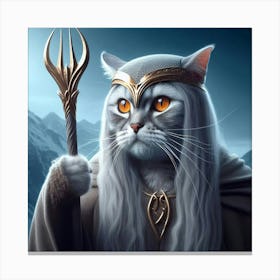 Lord Of The Rings Cat 4 Canvas Print