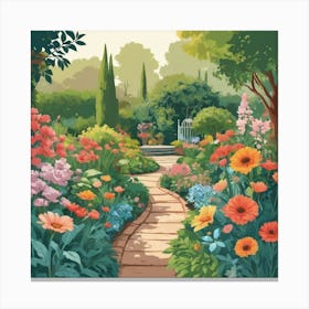 Garden Path 4 Canvas Print