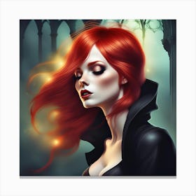 Girl With Red Hair Canvas Print