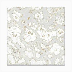 Gold And White Pattern Canvas Print