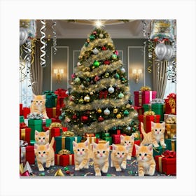 Leonardo Phoenix 09 A Lavishly Decorated Christmas Tree Adorne 0 Canvas Print