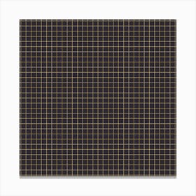 Black Cutting Mat Pattern Canvas Print