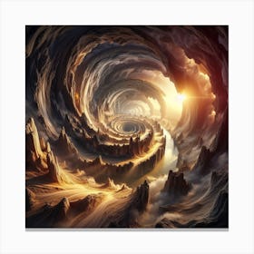 Spiral Vortex Canvas Print