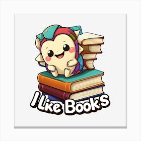 I Like Books 1 Canvas Print