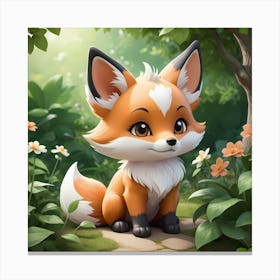 Chibi Fox Canvas Print