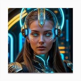 Futuristic Girl 30 Canvas Print