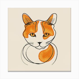 Orange Cat Canvas Print