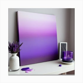 Violeta Degrade Canvas Print