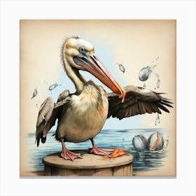 Pelican 28 Canvas Print