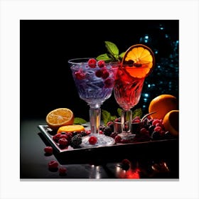 Christmas Cocktail Canvas Print