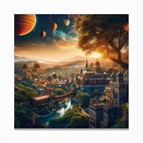 City In The Sky 13 Canvas Print