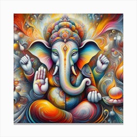 Ganesha 9 Canvas Print