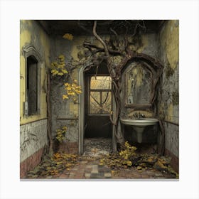 Vintage Lavatory Canvas Print