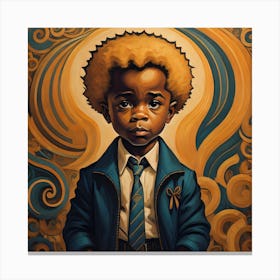 Boy In A Suit Canvas Print