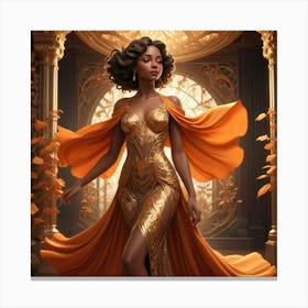 Golden Empress Canvas Print