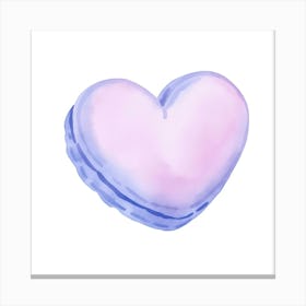 Heart Macaron Canvas Print