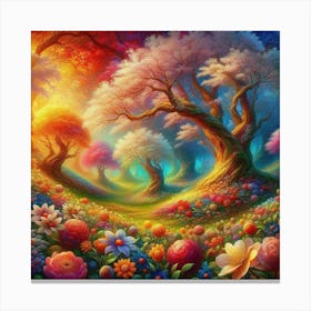 Fantasy trees 2 Canvas Print