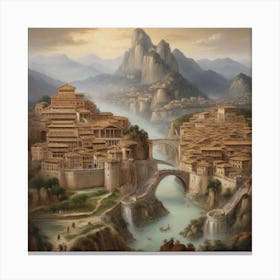 Chinese City Canvas Print