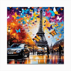 Butterflies In Paris 8 Canvas Print