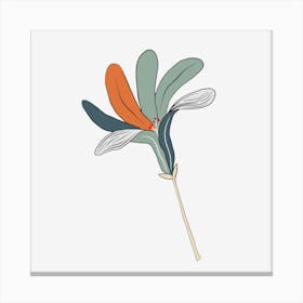 Flower On A Stick Canvas Print