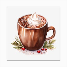 Hot Chocolate With Whipped Cream 20 Canvas Print