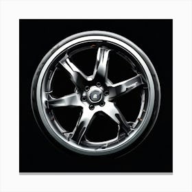 Car Wheel Tire Rim Automotive Vector Logo Design Transportation Vehicle Alloy Radial Rub (1) Canvas Print