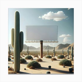 Desert Landscape Canvas Print