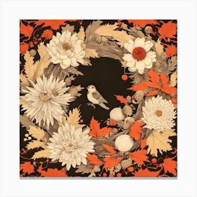 Autumn Wreath Canvas Print