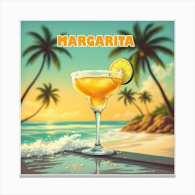 Margarita Cocktail 01 Canvas Print