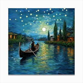 Starry Night In Venice 2 Canvas Print