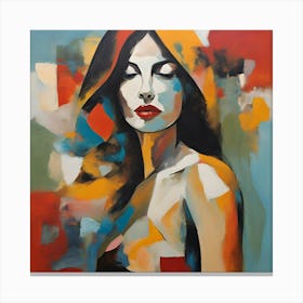 Ethereal Abstract Woman Canvas Print