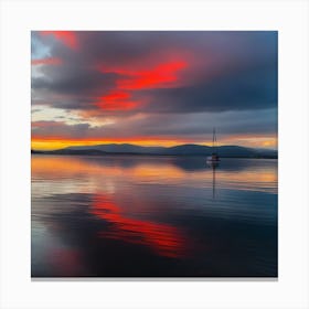 Sunset On The Water 17 Canvas Print