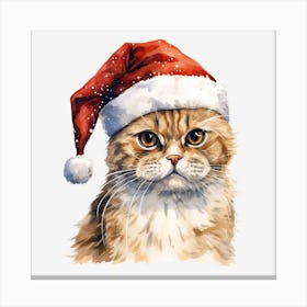 Santa Cat 15 Canvas Print