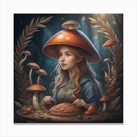 Mushroom Girl 2 Canvas Print