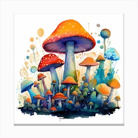 Mushroom Painting 7 Canvas Print