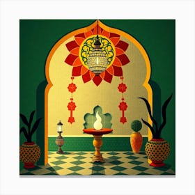 Islamic Room Canvas Print